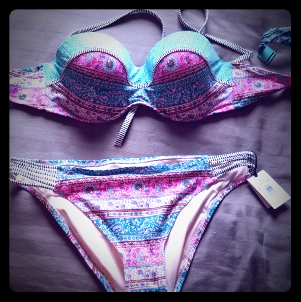 Last Chance! Bikini. Bottoms are NWT!  Top is EUC.